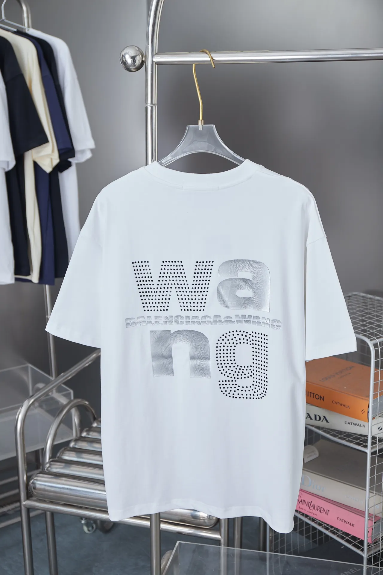 Alexarderwang 25SS New Arrival 100% 32 1X 1 ➕ ➕ ：Black/White Size：S/M/L/XL